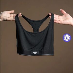 Black Racerback Sports Bra
